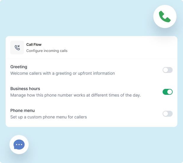 Forward calls or set up auto replies with ease