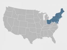 US area codes in the northeast