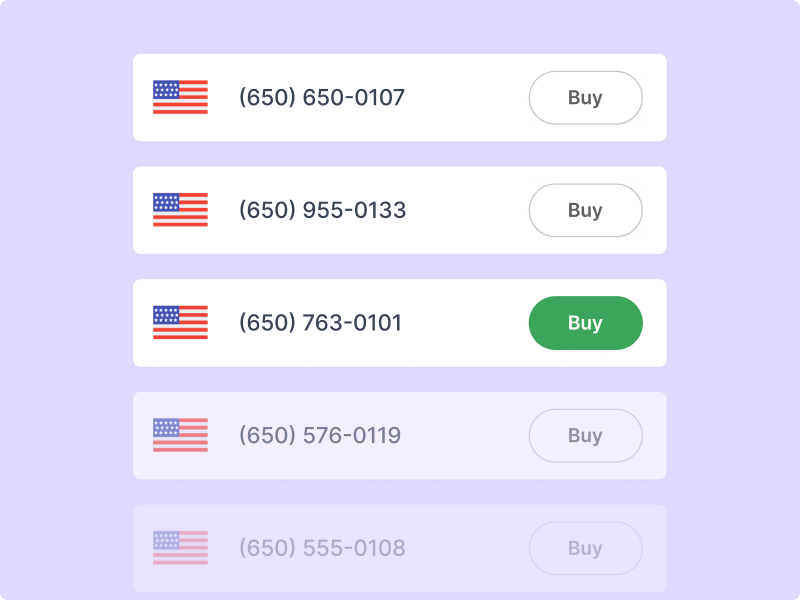 How to get a 650 area code phone number USA