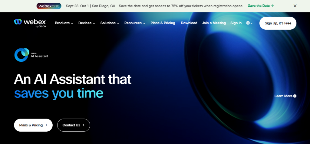 Webex a video conferencing option instead of Skype