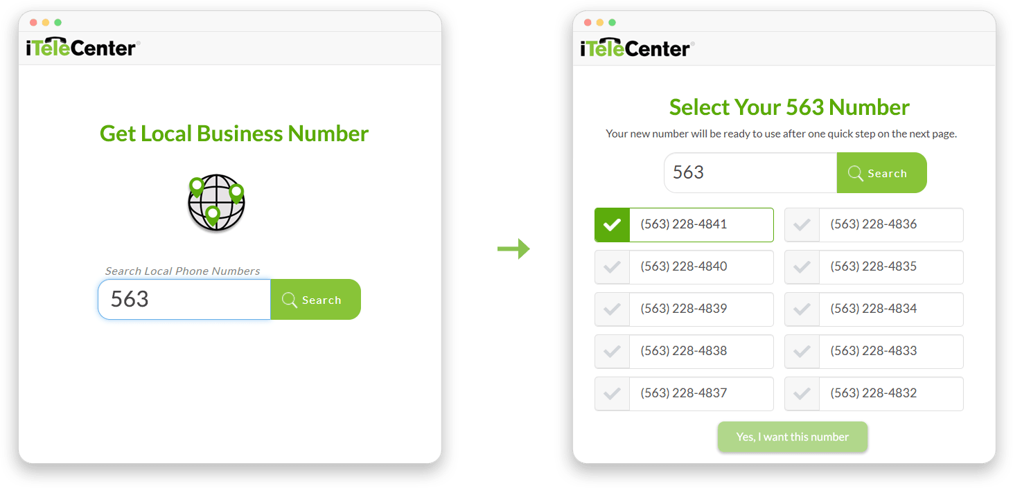 Iowa Phone Numbers Buy Local Area Codes 319, 515, 563, 641 and 712