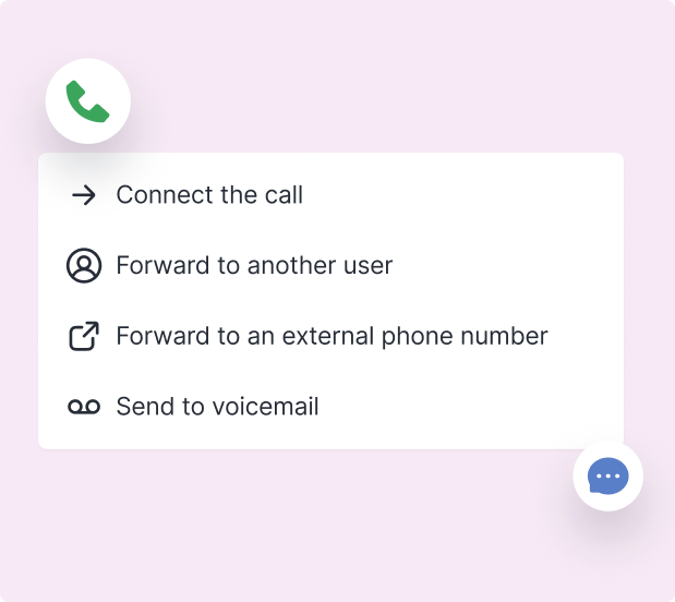 Set up call transfer