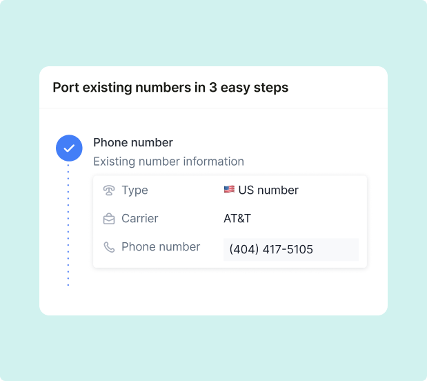 VoIP number porting